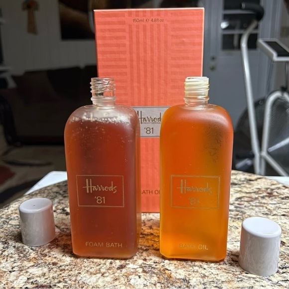 Harrods 81’ • Vintage • 2 Bottles Bath Oil & Foam Bath • 8.0 Fl. Oz. • New - Picture 10 of 16